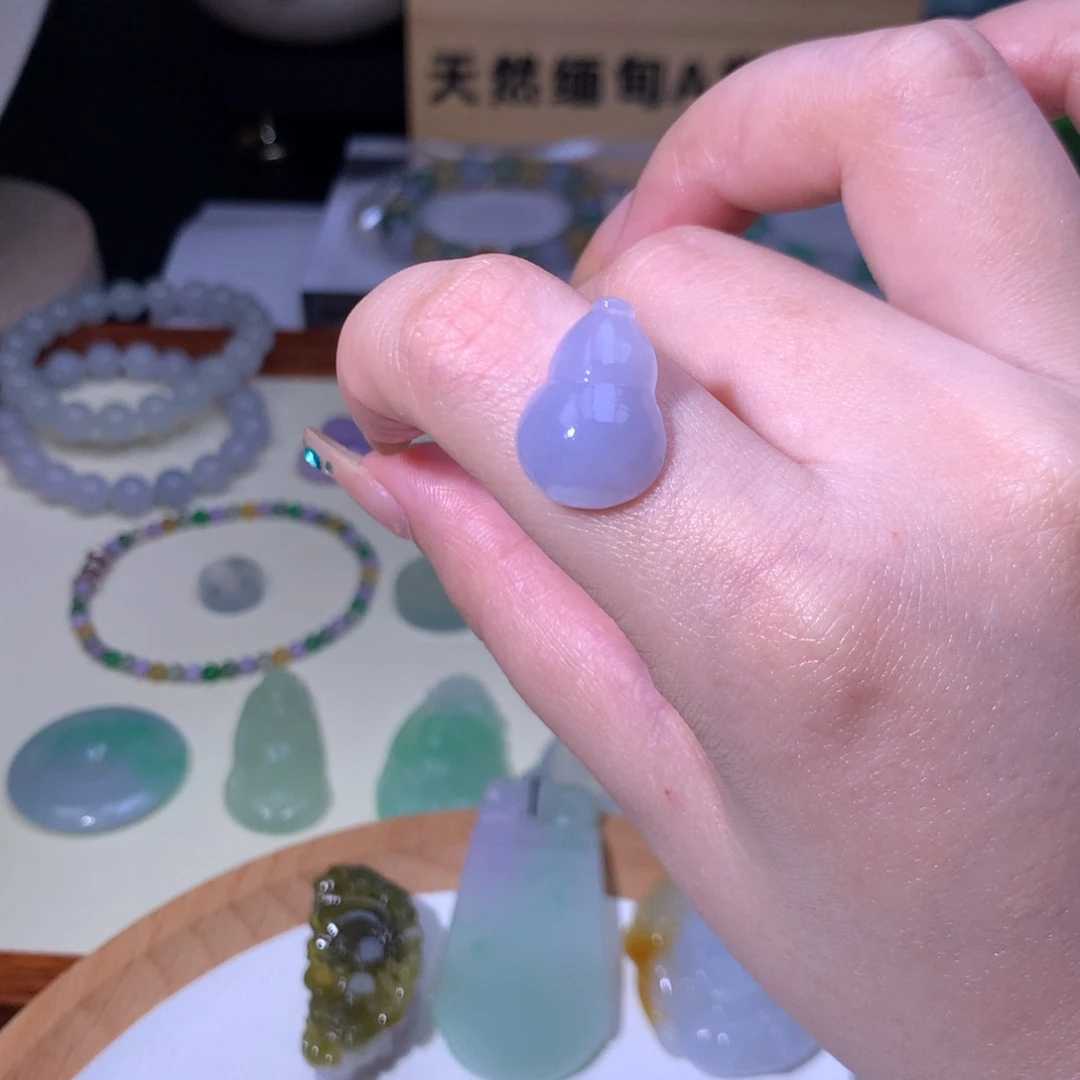 未镶嵌定制翡翠紫葫芦