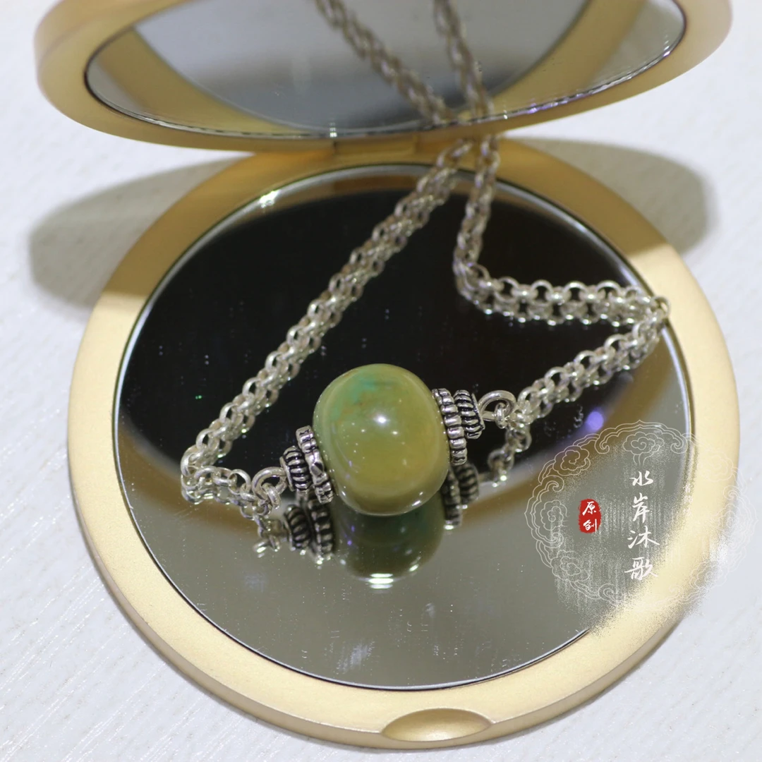 链子足银 旭日原创设计蒙古元素手工纯银项链锁骨链