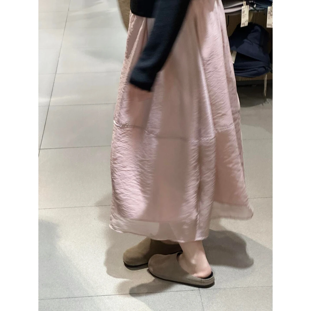 啊啊啊美到发晕！这条肉桂粉纱裙真的好仙！超软百搭蓬蓬纱裙长裙