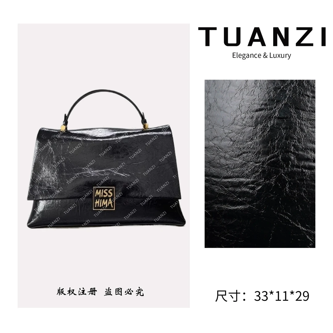 TUANZI『高端玩家』新款原创设计水桶单肩腋下女包SD-6006-黑色