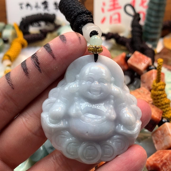 翡翠未镶嵌颈饰保真天然a货翡翠