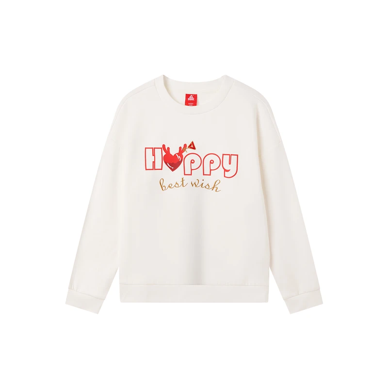 Peak/匹克儿童春秋卫衣女童运动长袖上衣儿童休闲百搭款FK641172