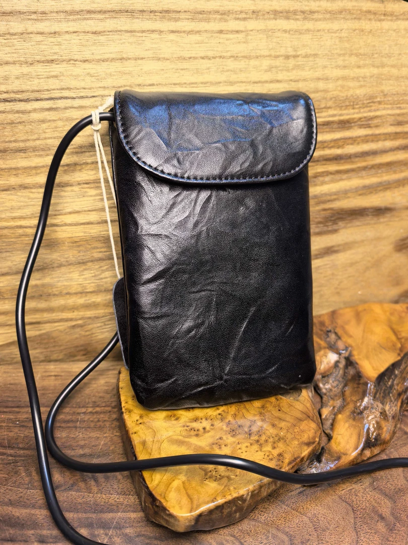 单肩头层牛皮休闲百搭复古简约手机包小包包小挎包真皮时尚手机包