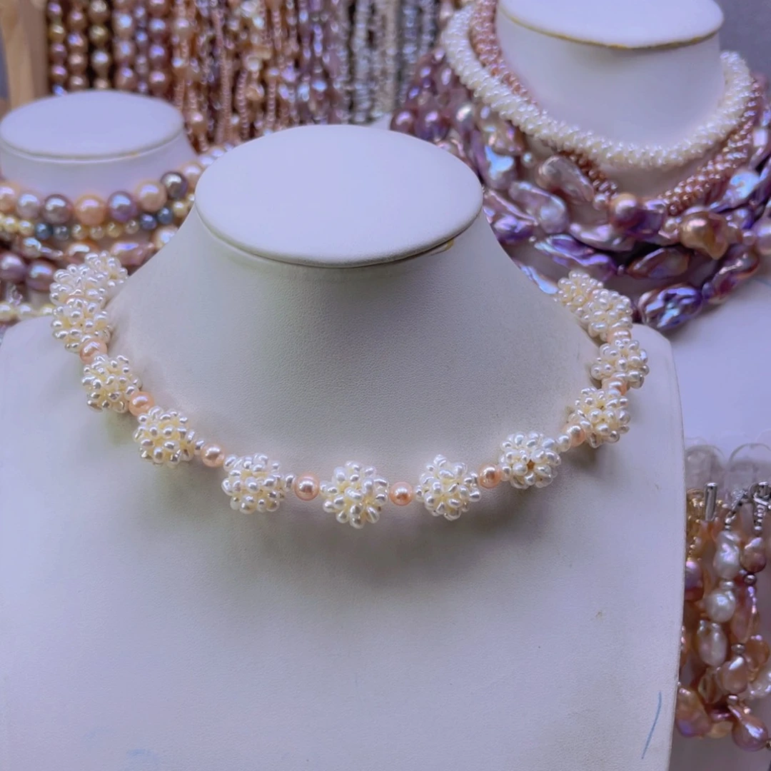 爱***子淡水珍珠手链合金