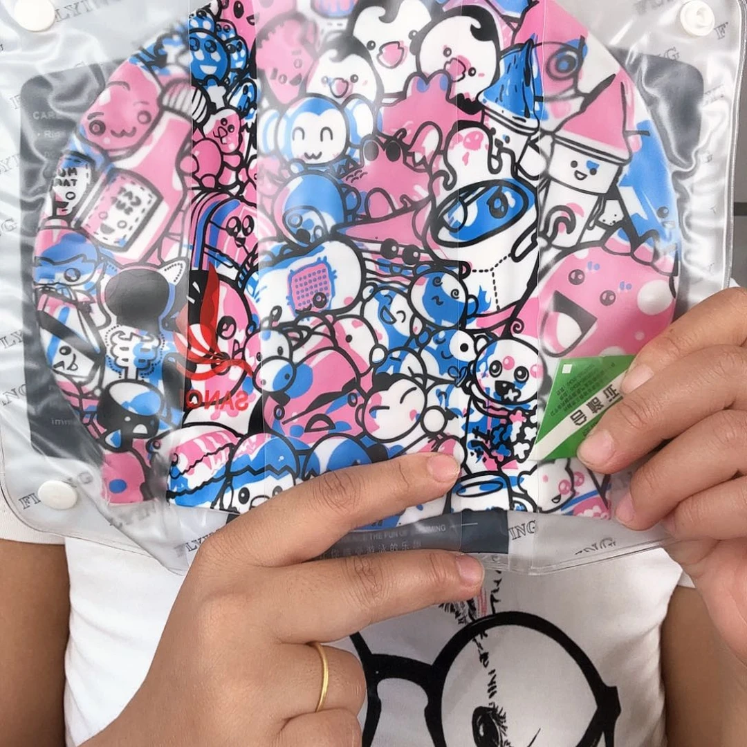 锦涤花色硅胶帽子