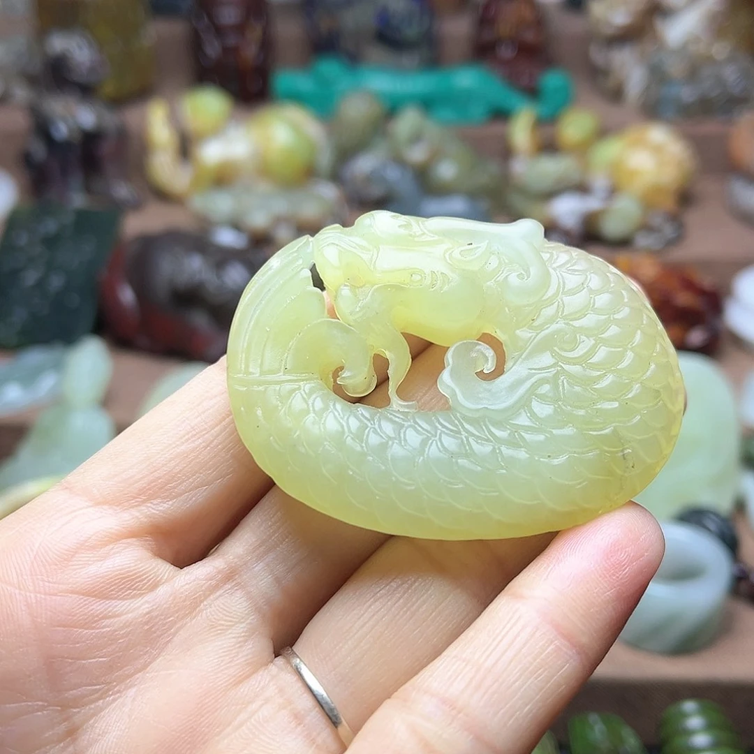 白玉菩提吊坠73。。