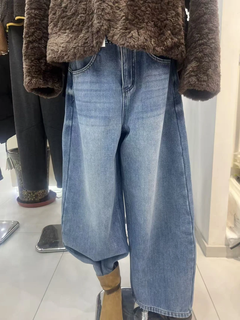 2025新款MV冬季加绒牛仔裤6688