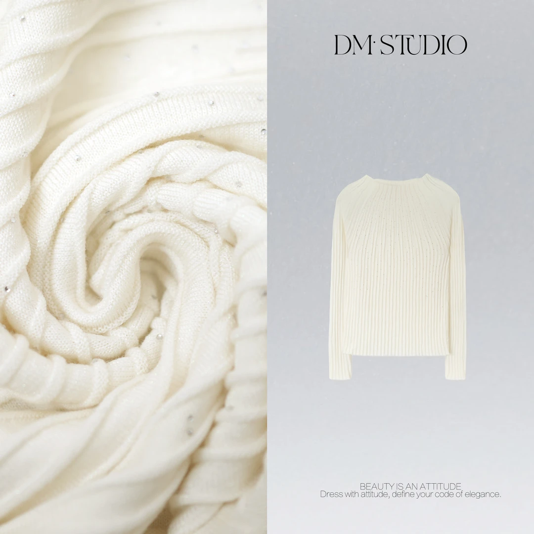 DEDM•STUDIO/48支精纺扬子纱针织长袖打底上衣2512ZZS/2512511