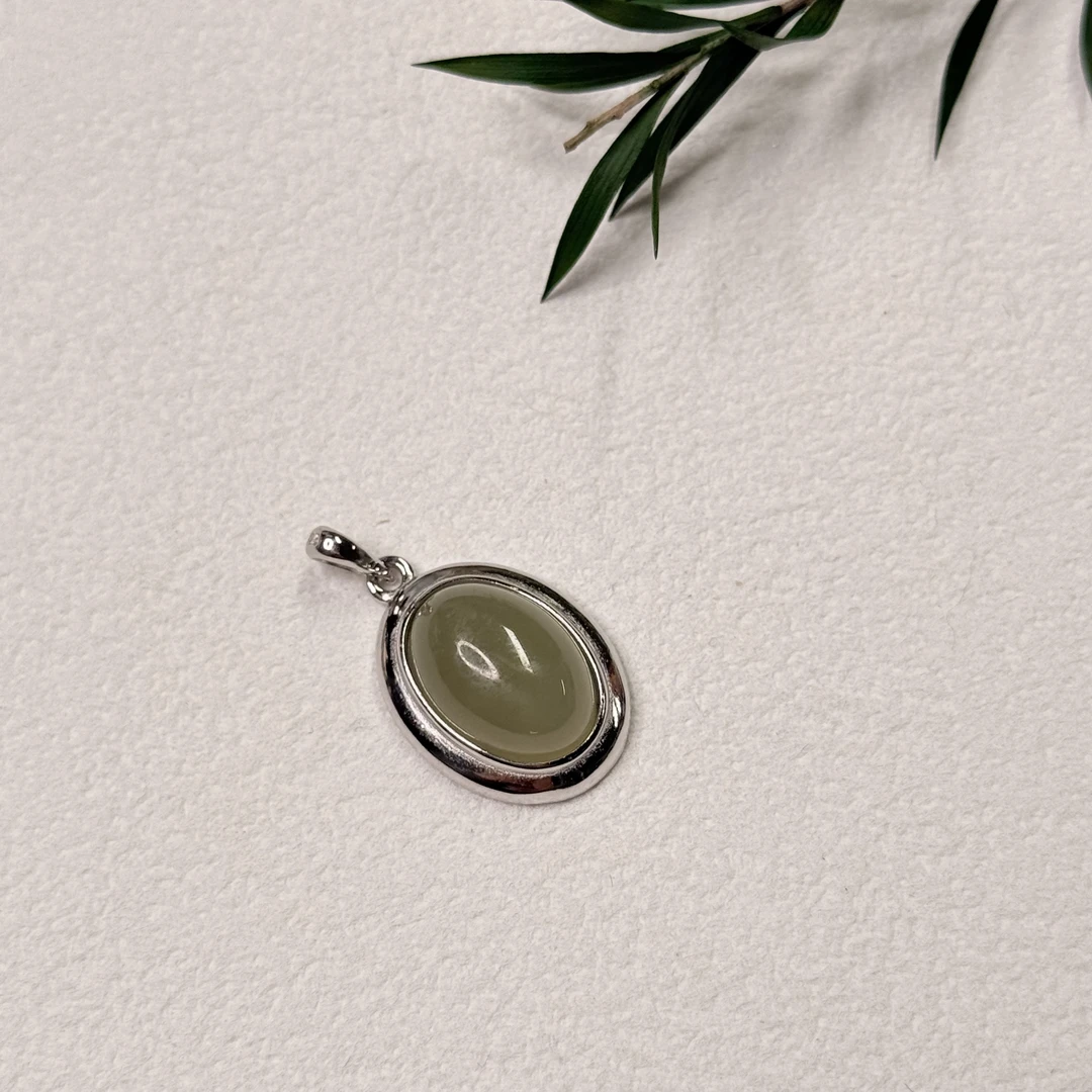 【六六中古】孤品复古s925和田玉吊坠ty1966