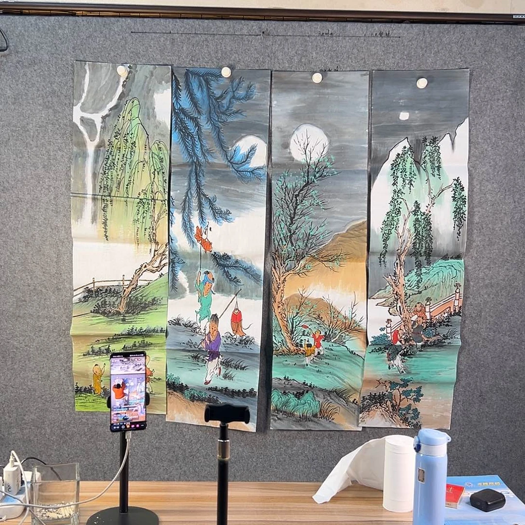 国画726 花鸟在此处飞翔了数千