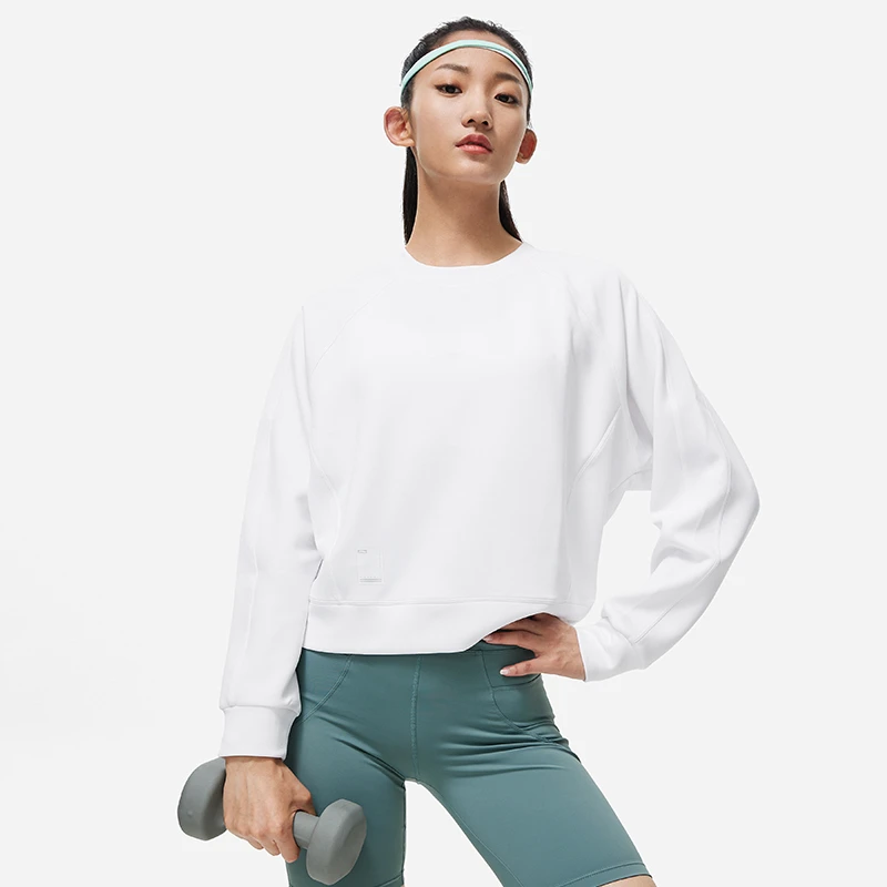 LI-NING/李宁李宁健身系列女子宽松套头卫衣526-1