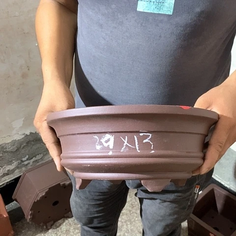 紫砂花盆手工制作
