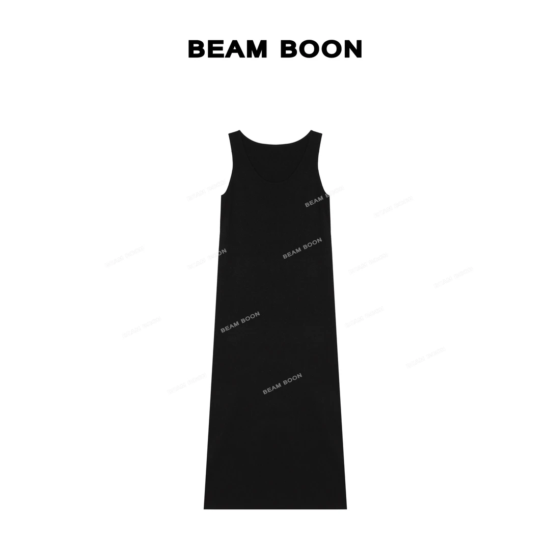 Beam Boon【星河微风】Max夏特遒办定纺垂感显瘦百搭无袖背心连衣裙