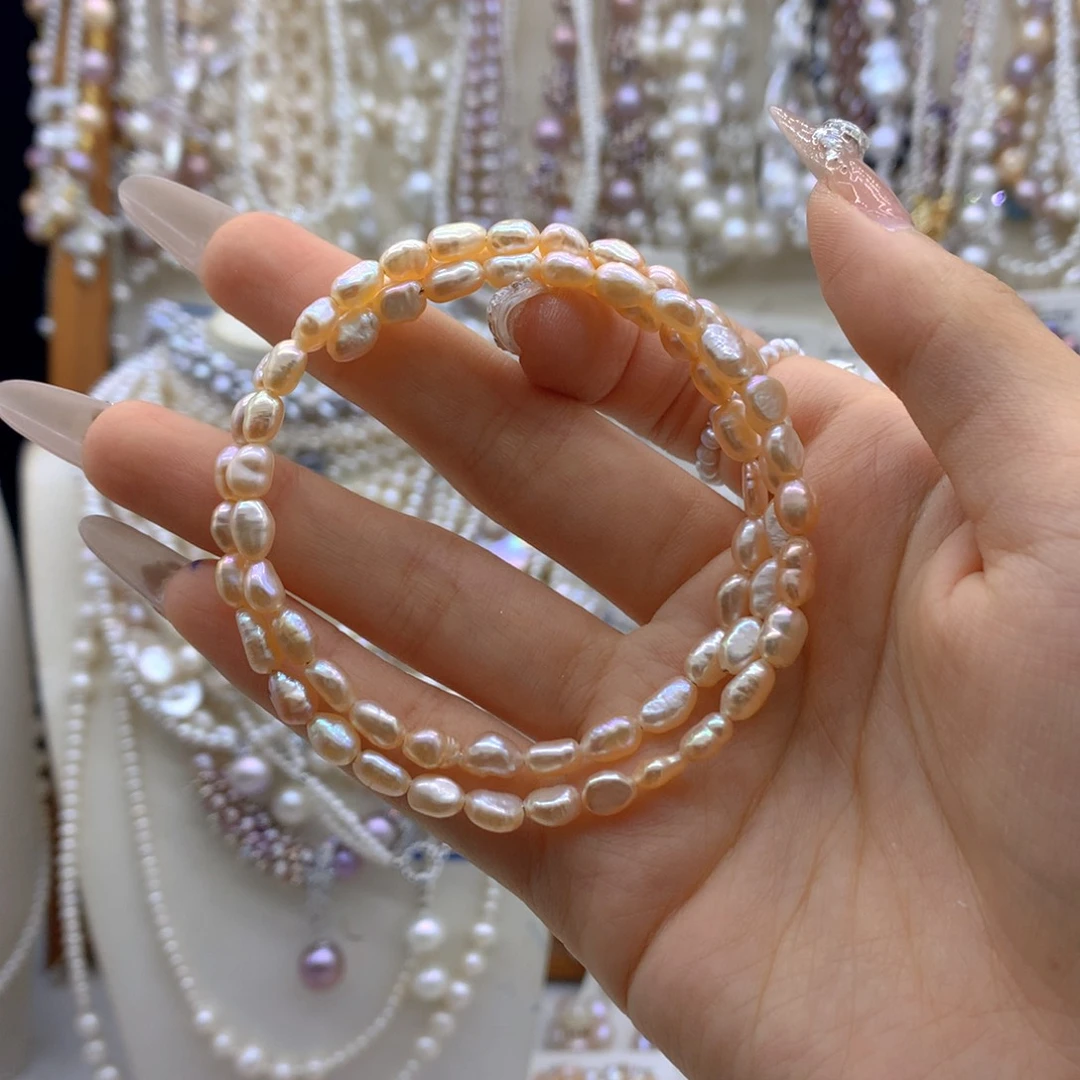 银S925镶嵌淡水珍珠手链