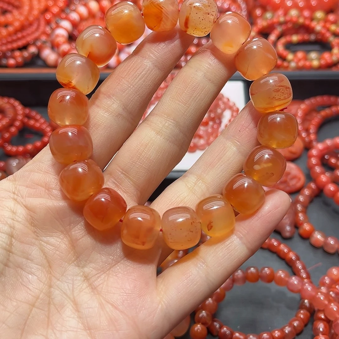 南红玛瑙手链未镶嵌