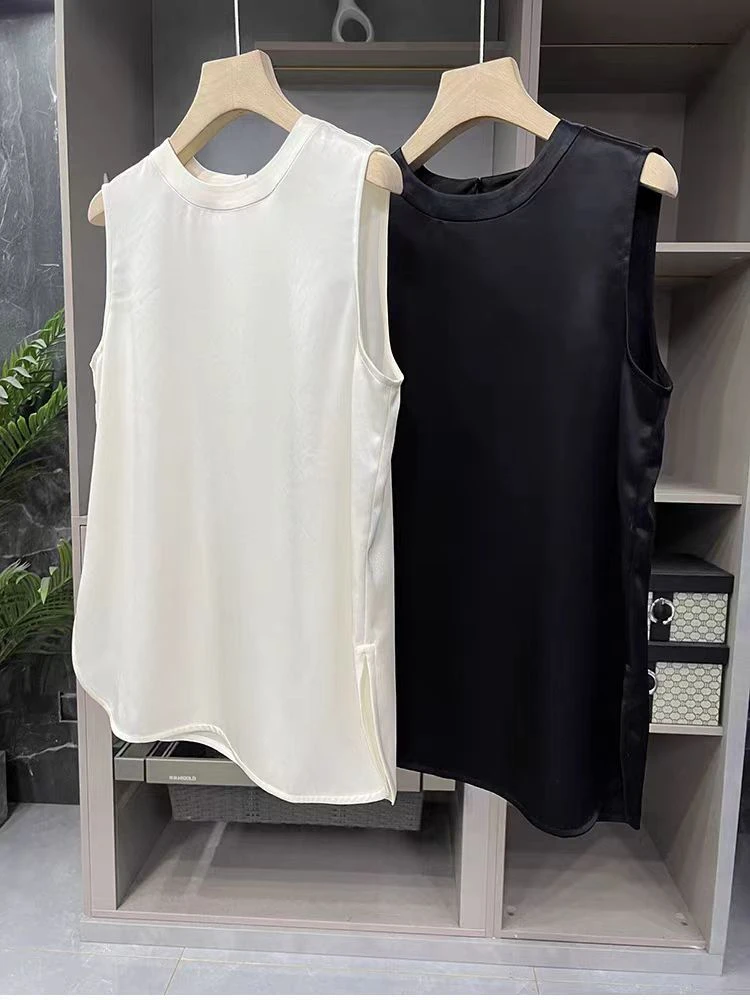 简约不简单圆领无袖背心上衣