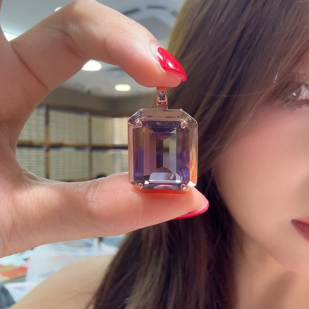 颈饰银S925镶嵌紫晶
