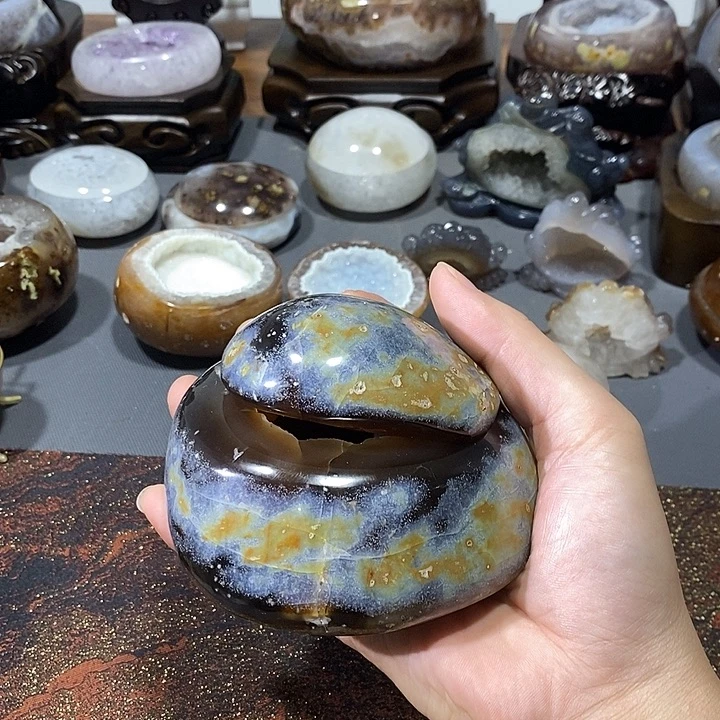 水晶摆件未镶嵌聚宝盆