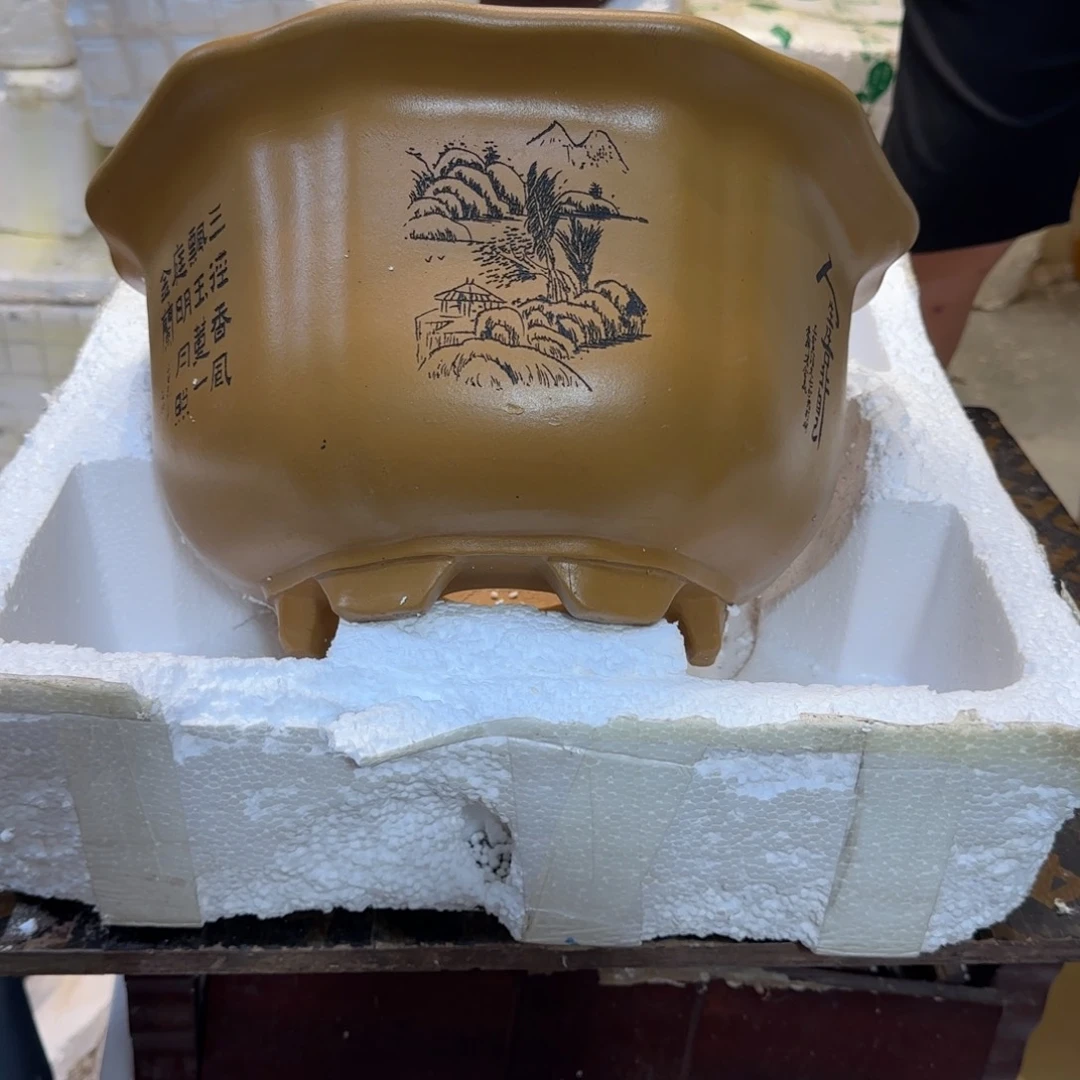 紫砂花盆口径27.15口径