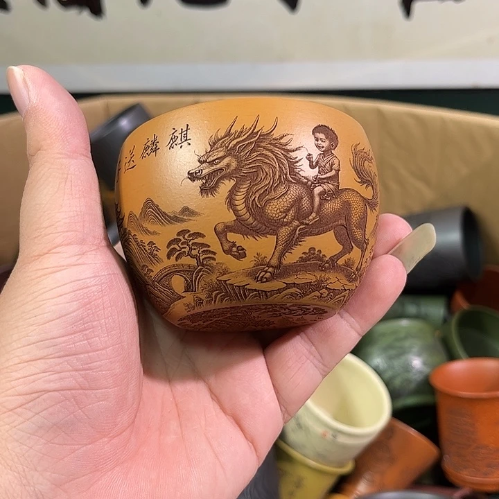 茶杯紫砂全手工紫砂主人杯