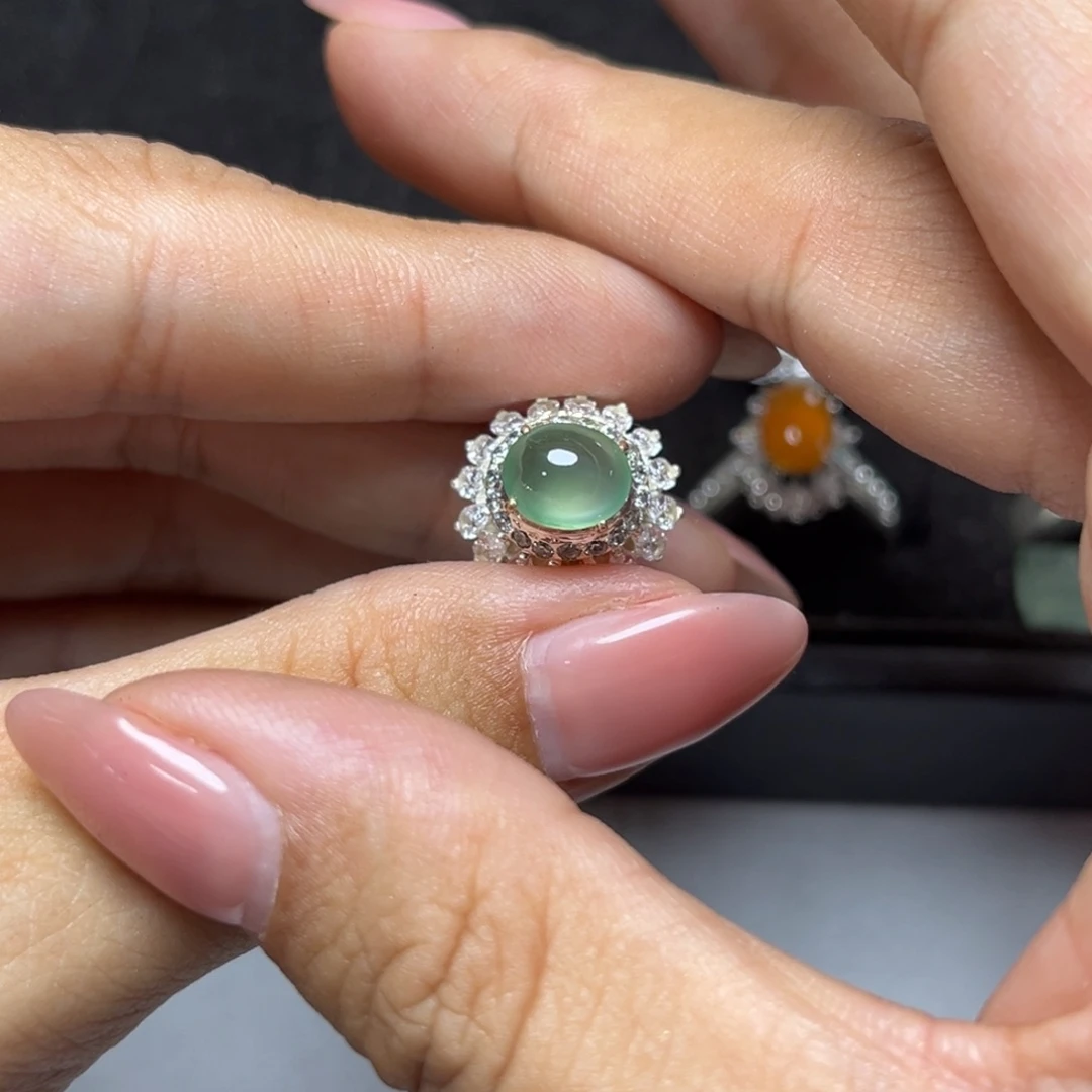 翡翠未镶嵌戒指缅甸天然翡翠Ａ货