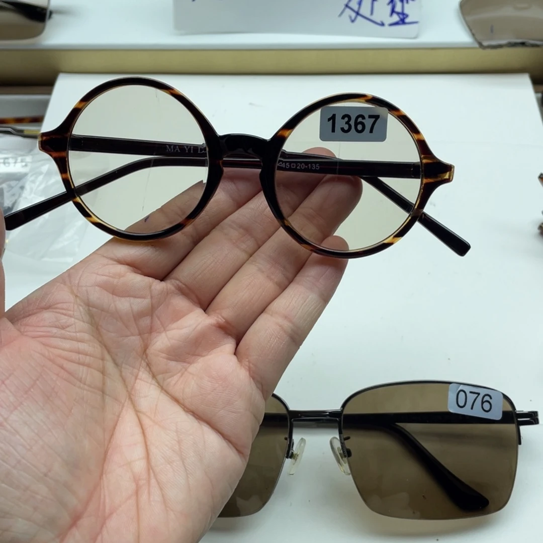 茶水晶复古圆 1367