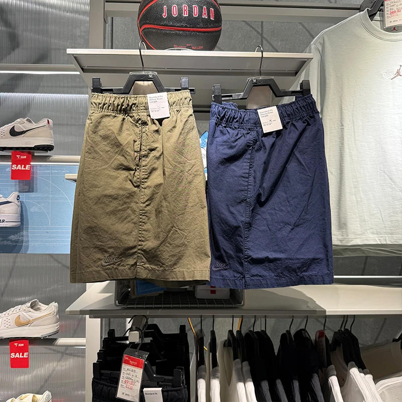 NIKE耐克男25夏季新款梭织简约刺绣logo短裤运动休闲五分裤HJ1947