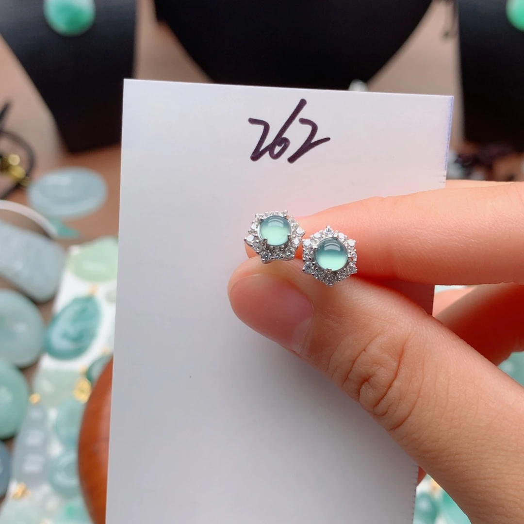 翡翠银S925镶嵌颈饰叮**当吊坠