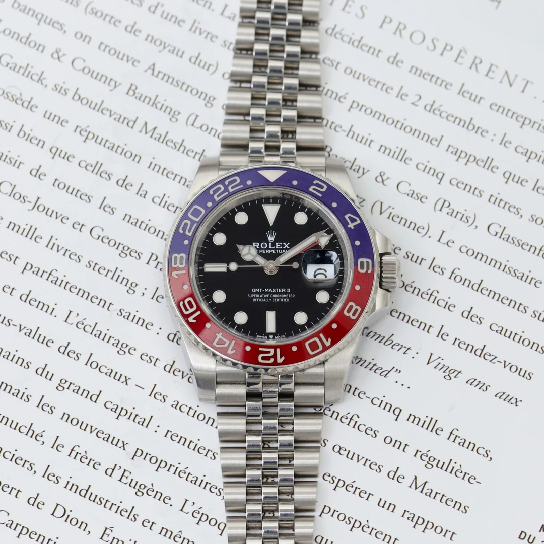 未使用 Rolex/劳力士 25年未使用格林尼治系列126710可乐圈机械表