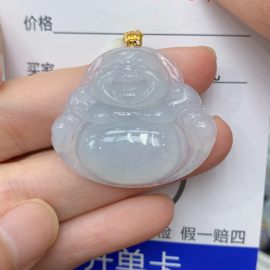 翡翠颈饰18K金镶嵌134567788889