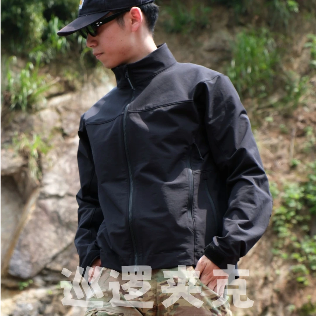 立领男士巡逻 patrol 夹克软壳春季防泼溅水