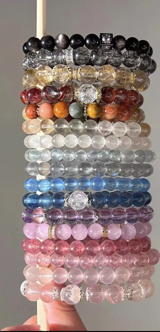 天然晶石手链温柔百搭适合自拍的水晶手串.。。。直播间专拍