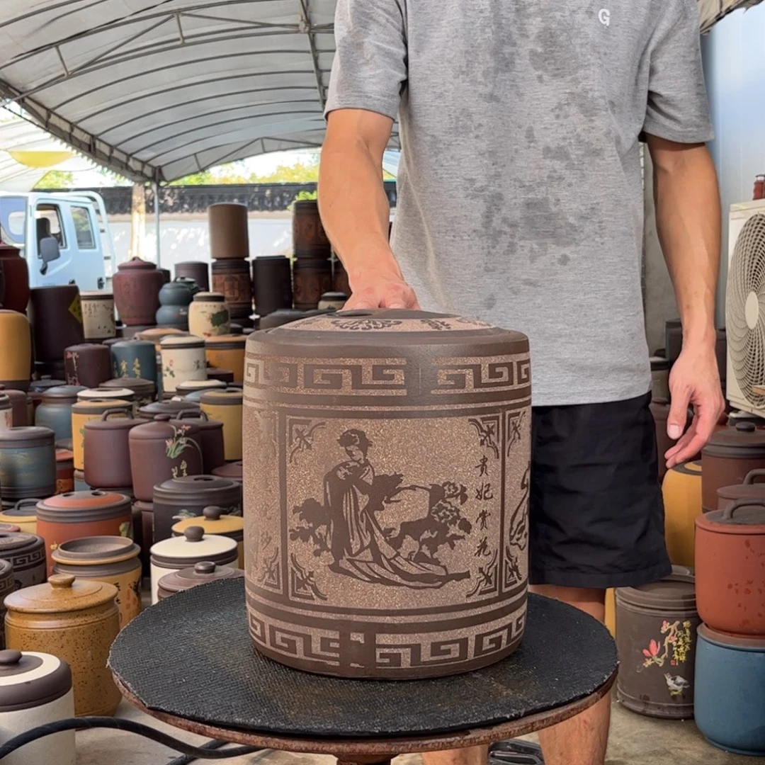 紫砂茶叶罐10 饼茶叶罐