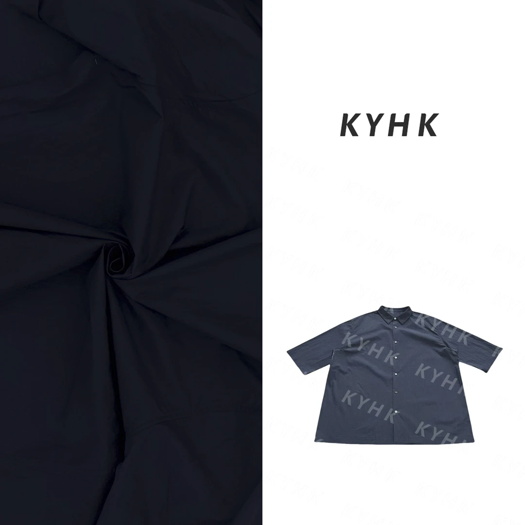 KYHK极简纯色短袖衬衫上衣250545