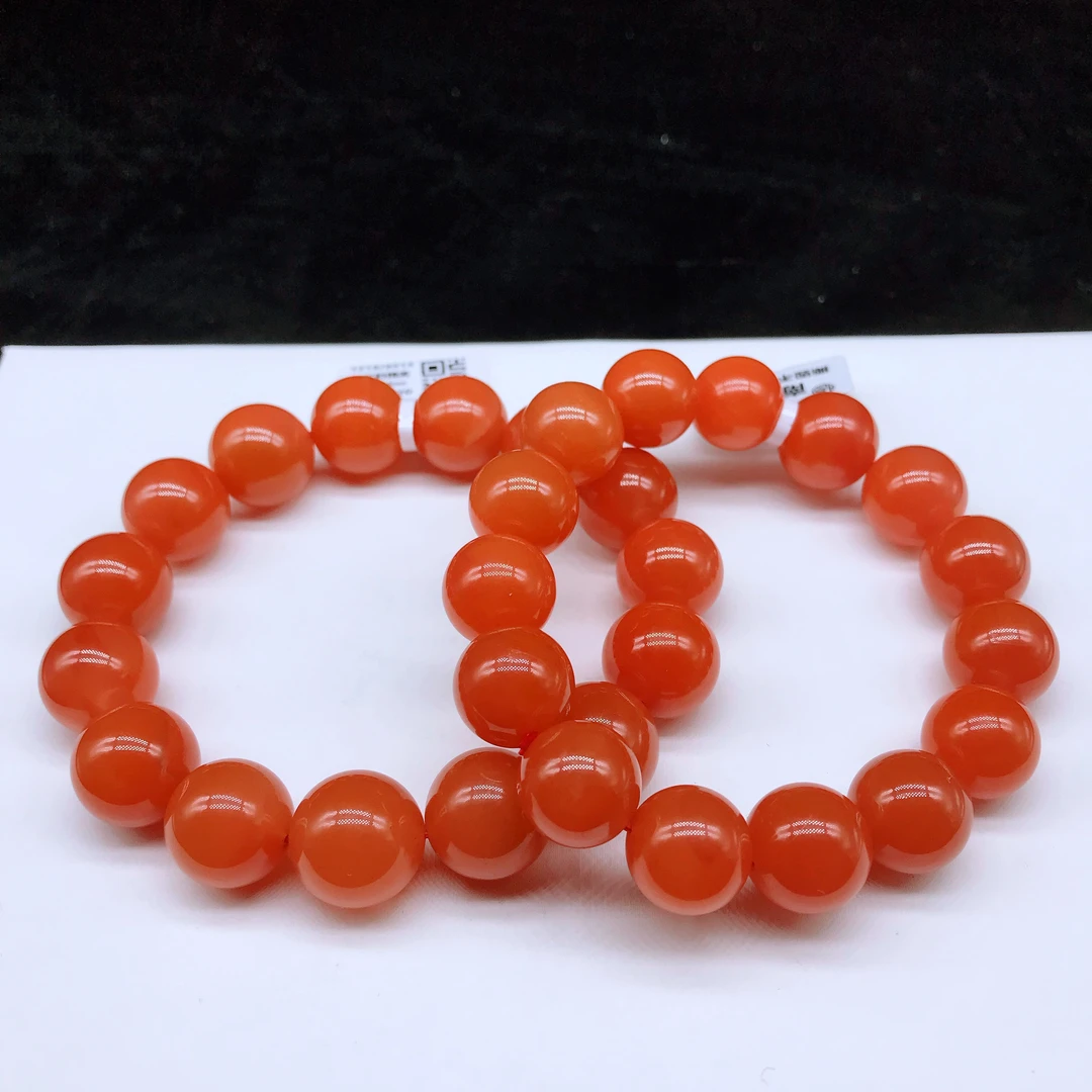 【鼎利源】南红保山滴水洞精品手串14mm（多样式发其一）