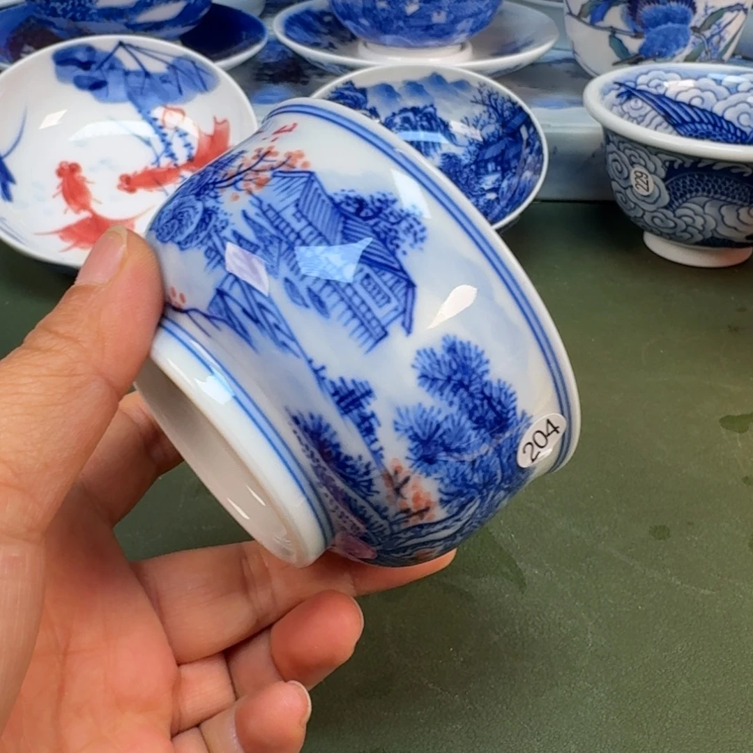 陶景德镇纯手绘茶具圆圆204
