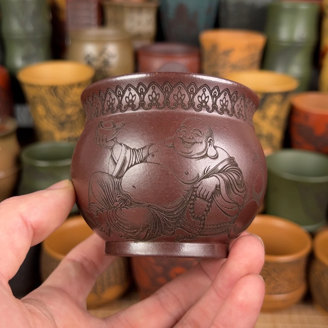 茶杯紫砂宜兴原矿紫砂杯