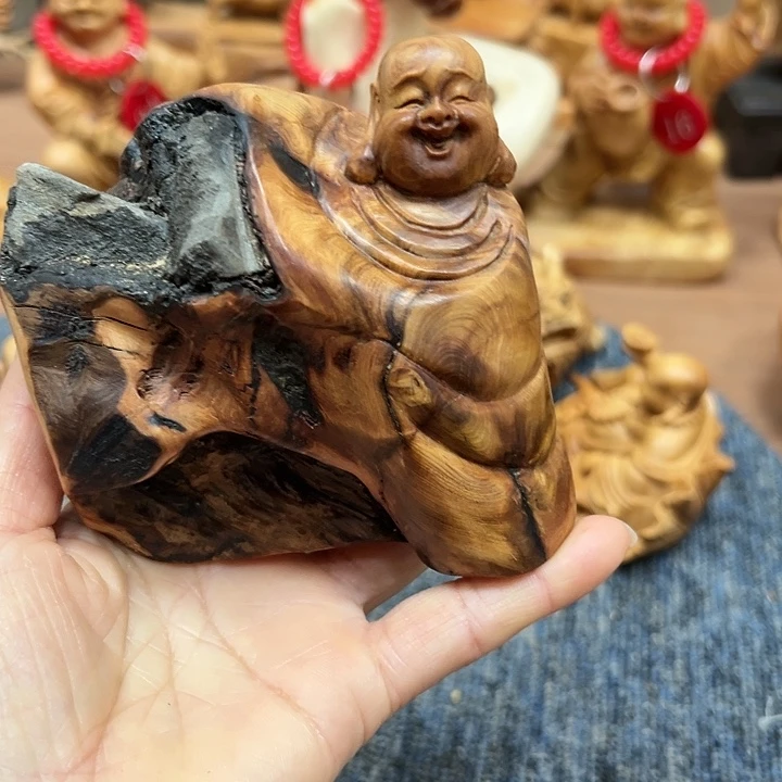 柏木太行崖柏手把摆件