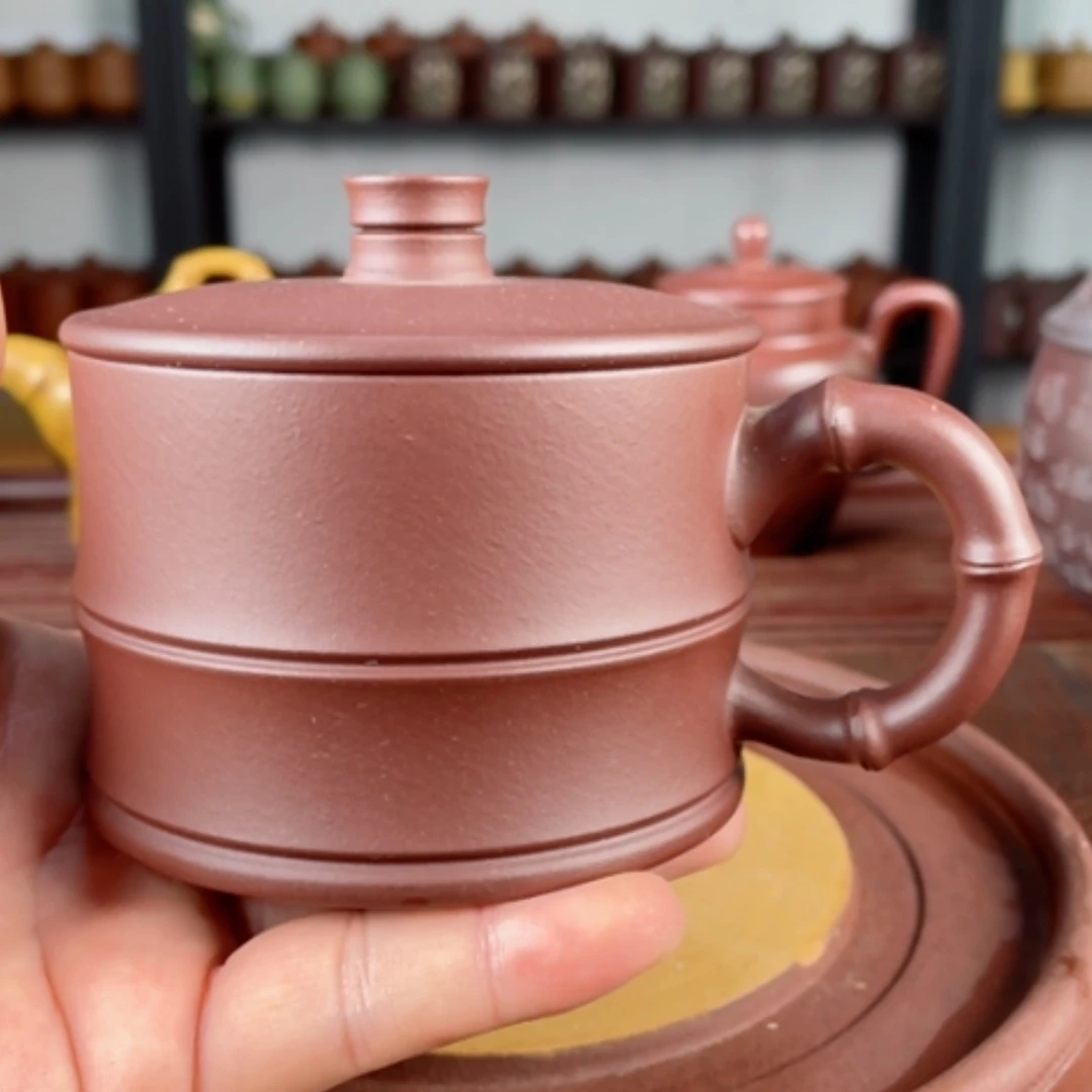 【闪购商品】茶杯紫砂宜兴原矿紫砂盖杯微瑕