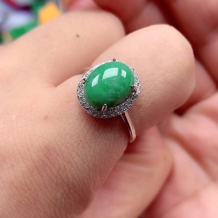 翡翠银S925镶嵌颈饰翡翠