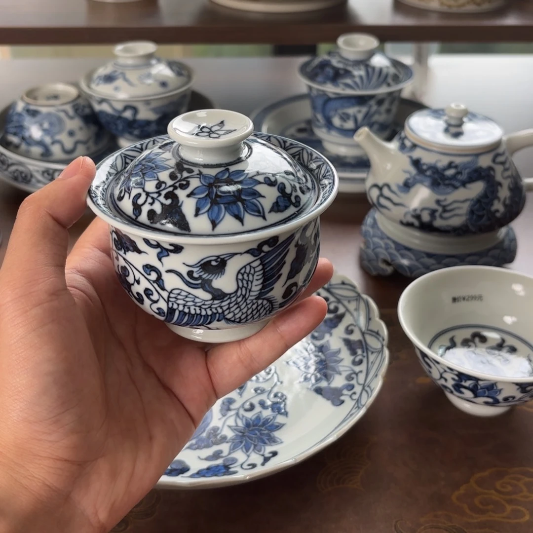 摆件景德镇手绘茶具