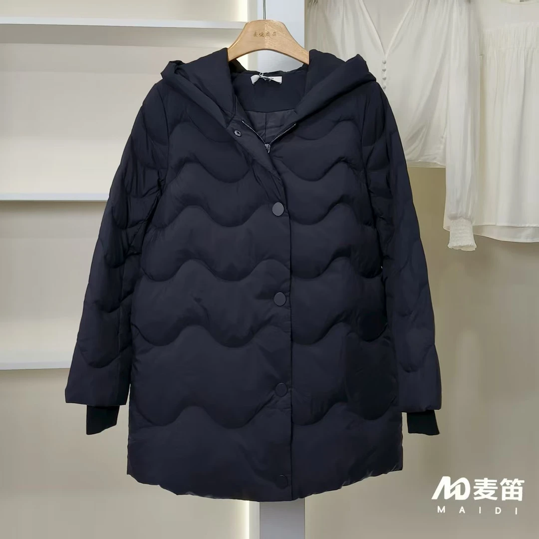 【麦笛·品牌新款】5082663 秋冬中长保暖羽绒服外套品牌女装折扣