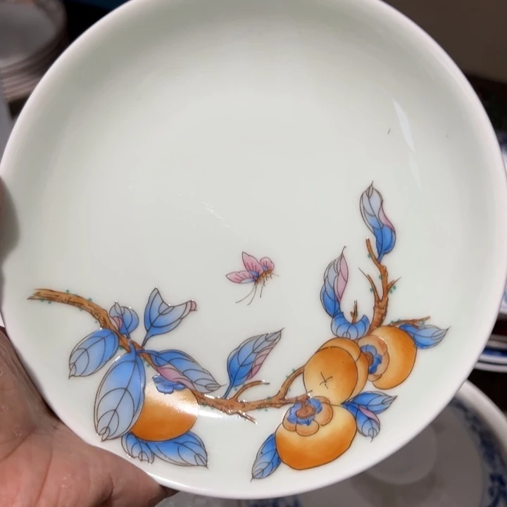六点五寸手绘柿柿如意