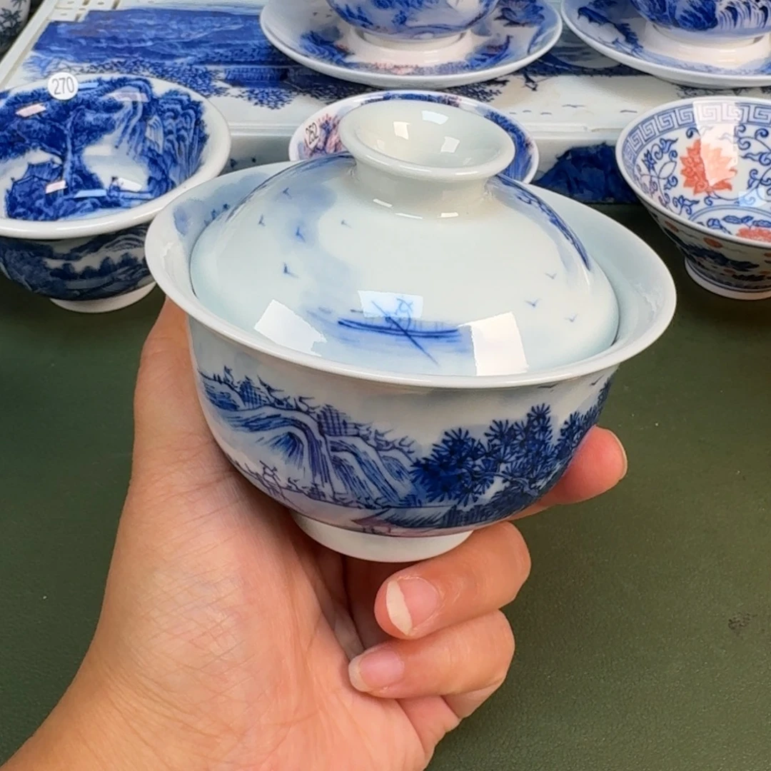 景德镇纯手绘茶具圆圆276