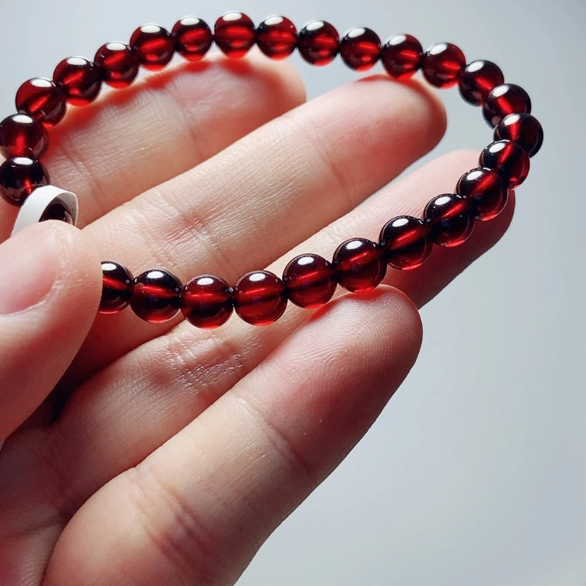 【闪购商品】手链未镶嵌石榴石6.8毫米