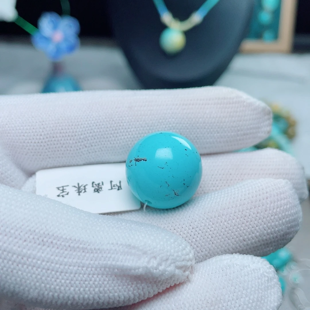 往***z未镶嵌绿松石珠宝奇石