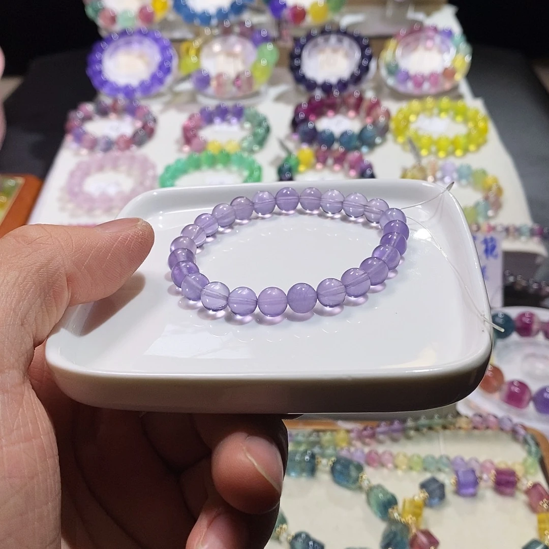 未镶嵌手链水晶紫罗兰单圈7➕