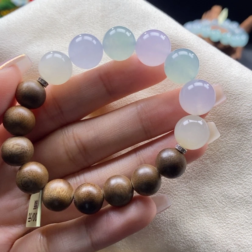 【闪购商品】沉香木手串马卡龙手串卡12+