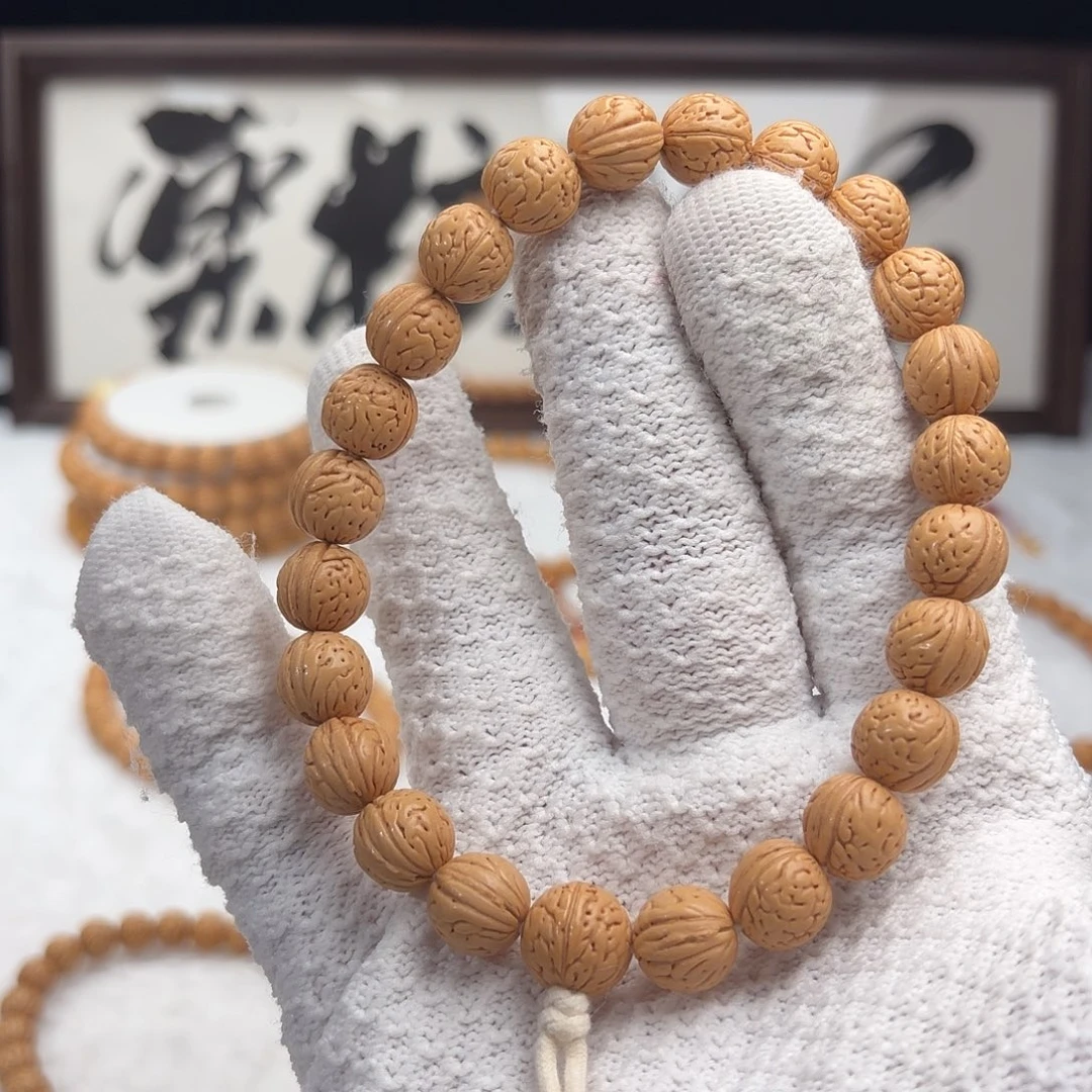 手串桃核1.1「超级圆」野生桃核手持