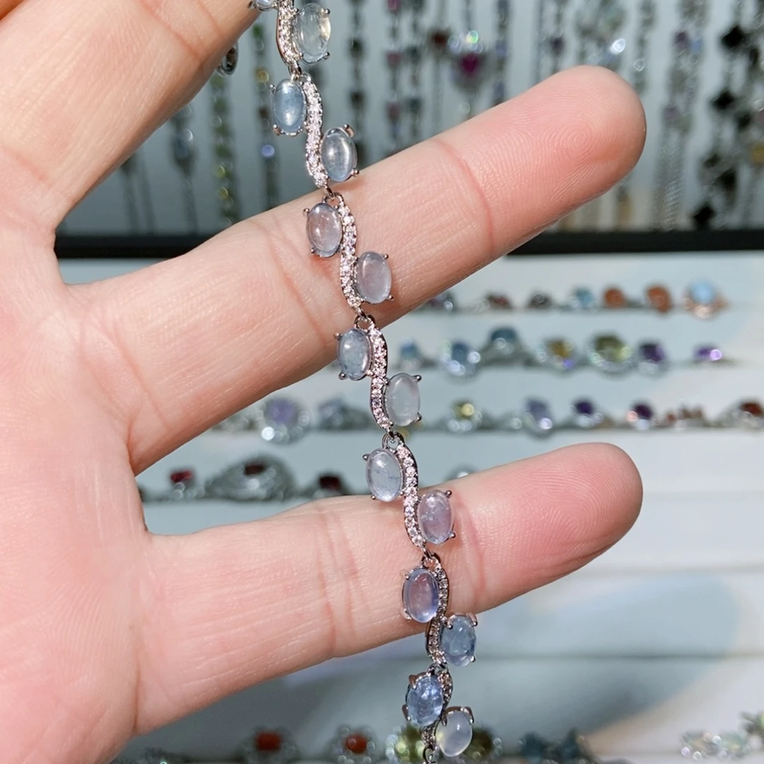 绿水晶戒指银S925镶嵌M****记